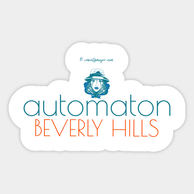 Automaton Beverly Hills Logo Design Sticker by LeftBrainExpress